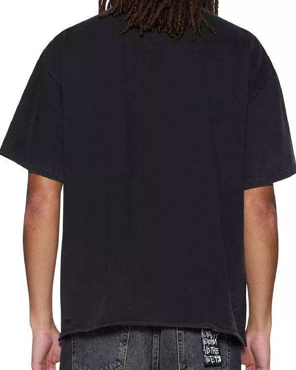 Today Michael Clifford Black Graphic Print Tee