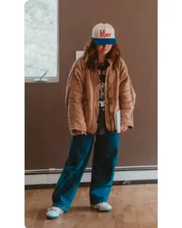 Fixer Upper Colorado Mountain House S01 Ella Gaines Beige/Tan Quilted Jacket