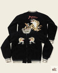 1950s Reversible Acetate Souvenir Jacket – Falcon × Tiger Clanton Jacket