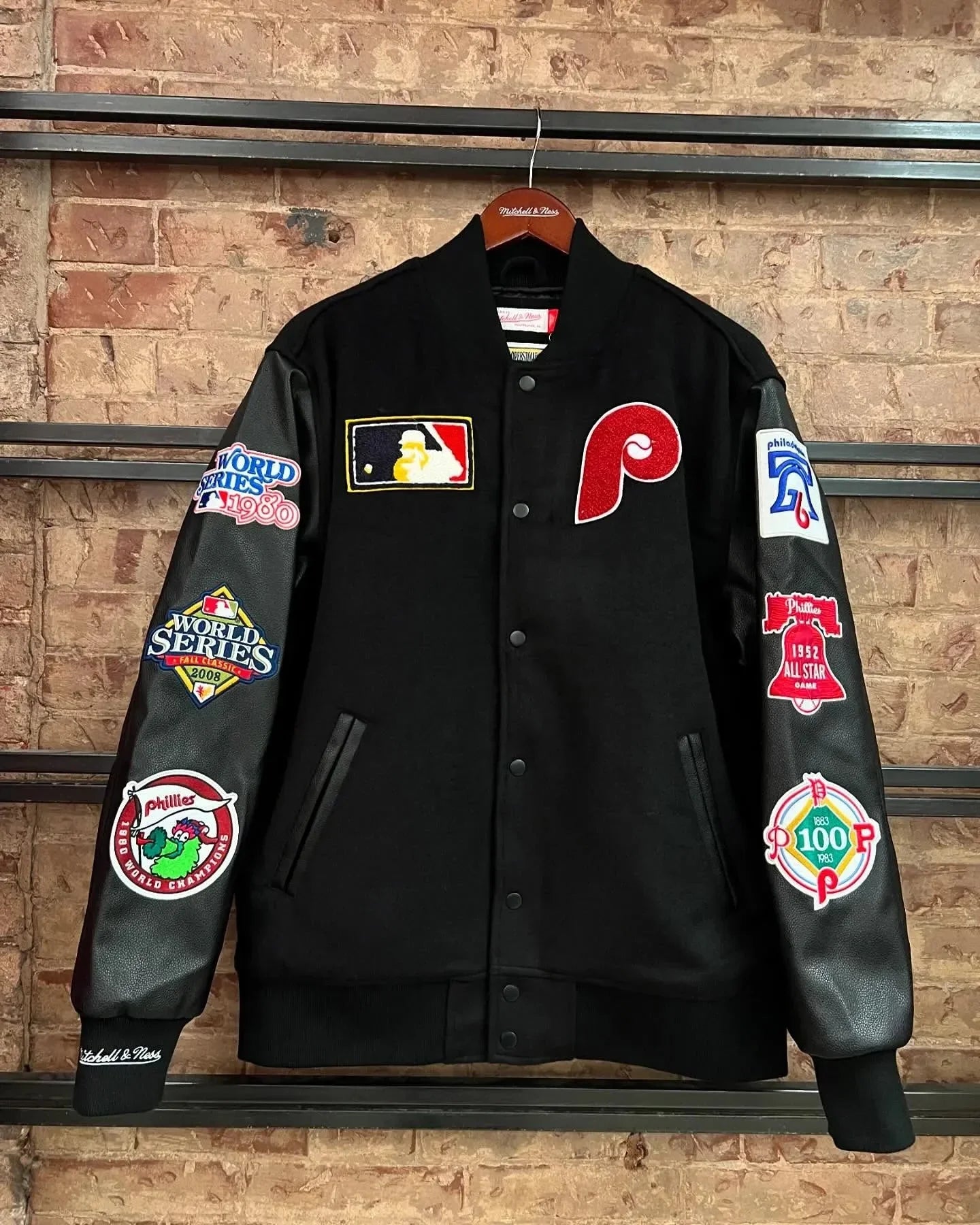 Kalvin Philadelphia Flyers Varsity Black Jacket Clanton Jacket