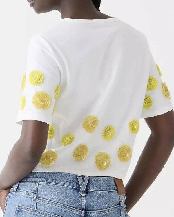 Swiped Lily James Floral White Top USA Jackets