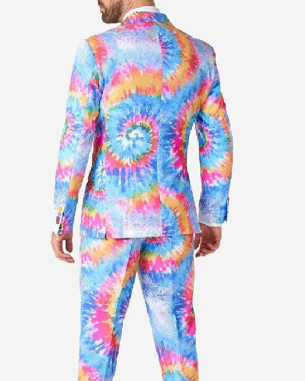 The Block AU Rainbow Tie Dye Suit Clanton Jacket