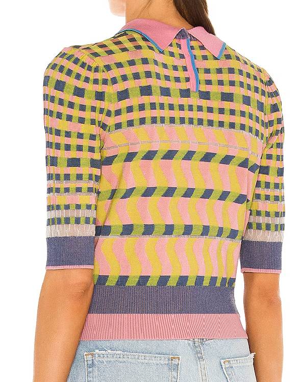 The Today Show Savannah Sellers Knit Polo Sweater Clanton Jacket