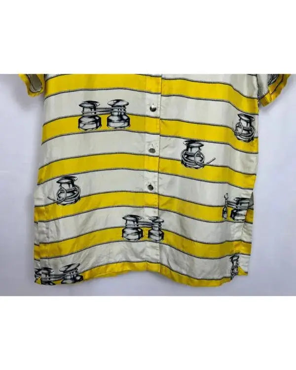 Emily In Paris S05 Samuel Arnold Yellow Striped Shirt