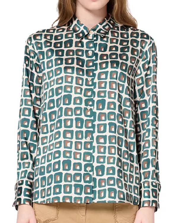 Leanne Kristen Johnston Printed Blouse Clanton Jacket