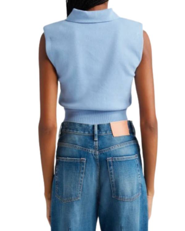 The Summer I Turned Pretty Lola Tung Blue Sleeveless Sweater Clanton Jacket