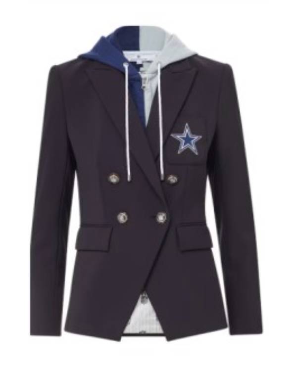 Americas Sweethearts Dallas Cowboys Cheerleaders Kelli Finglass Two Tone Hooded Blazer