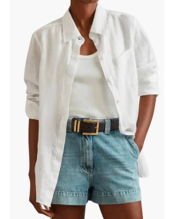 Leanne S01 Leanne Morgan White Shirt Clanton Jacket