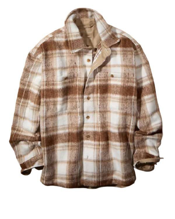 Travis Kelce Heavyweight Plaid Overshirt Clanton Jacket