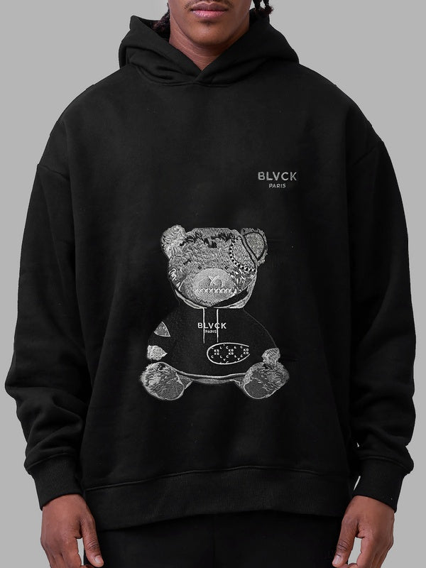 90 Day Diaries S8 Teddy Bear Black Hoodie WorthVee