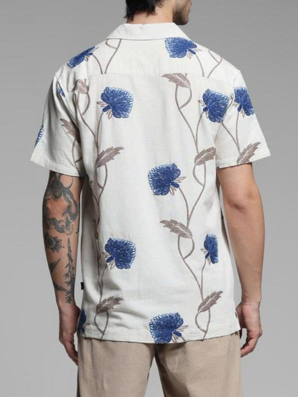 90 Day The Last Resort Blue Floral Shirt WorthVee