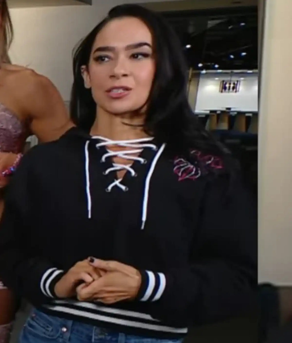 AJ Lee Smackdown 2025 Black Hoodie