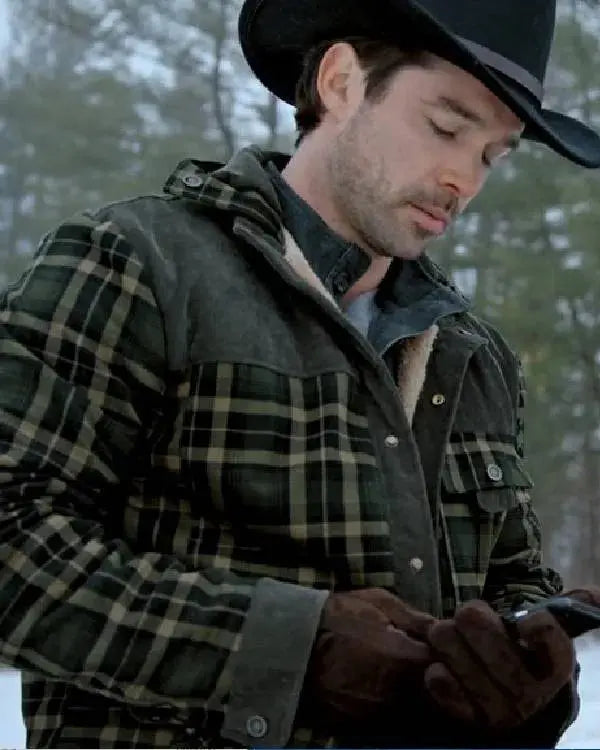 A Wild West Christmas Joey Scarpellino Black Flannel Jacket