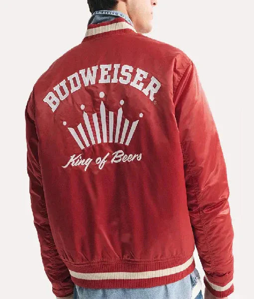 Abercrombie Budweiser Varsity Jacket USA Jackets