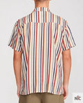 Access Hollywood Scott Evans Striped Short Sleeve Shirt Clanton Jacket