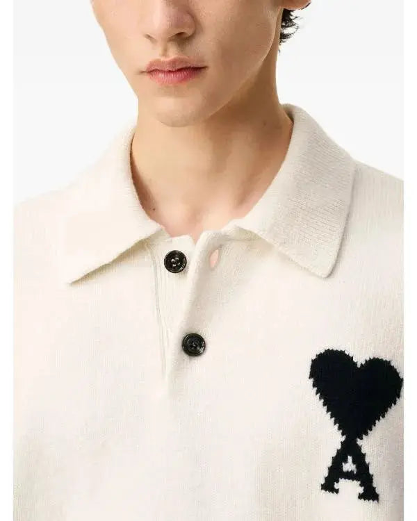 Access Daily 2025 EJ White Heart Polo Sweater