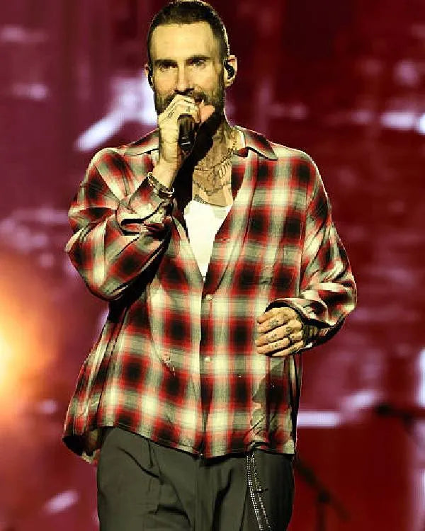 Adam Levine Concert MSG Plaid Shirt