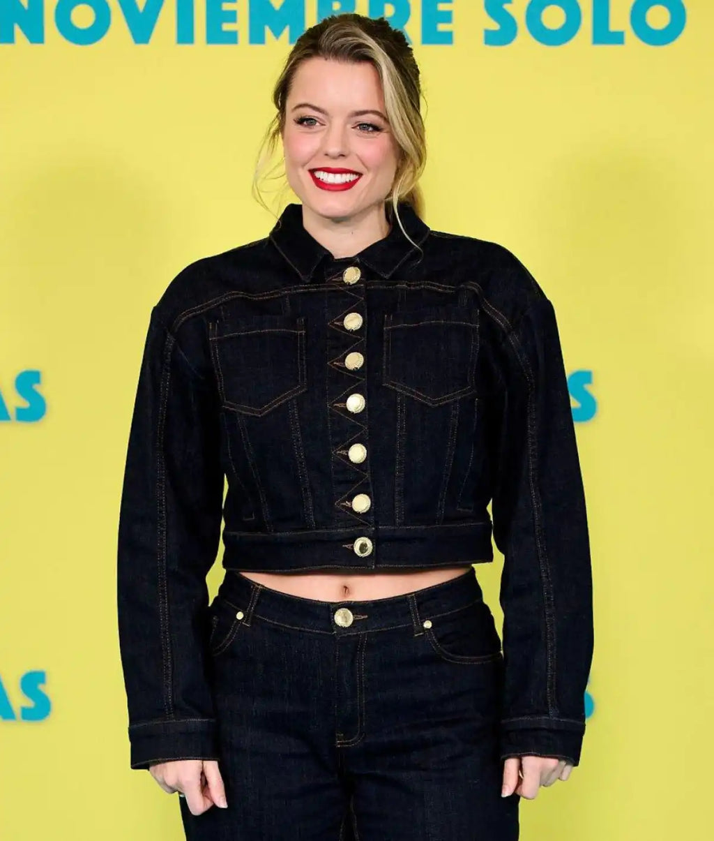 Adriana Torrebejano Coartadas Photocall Denim Jacket