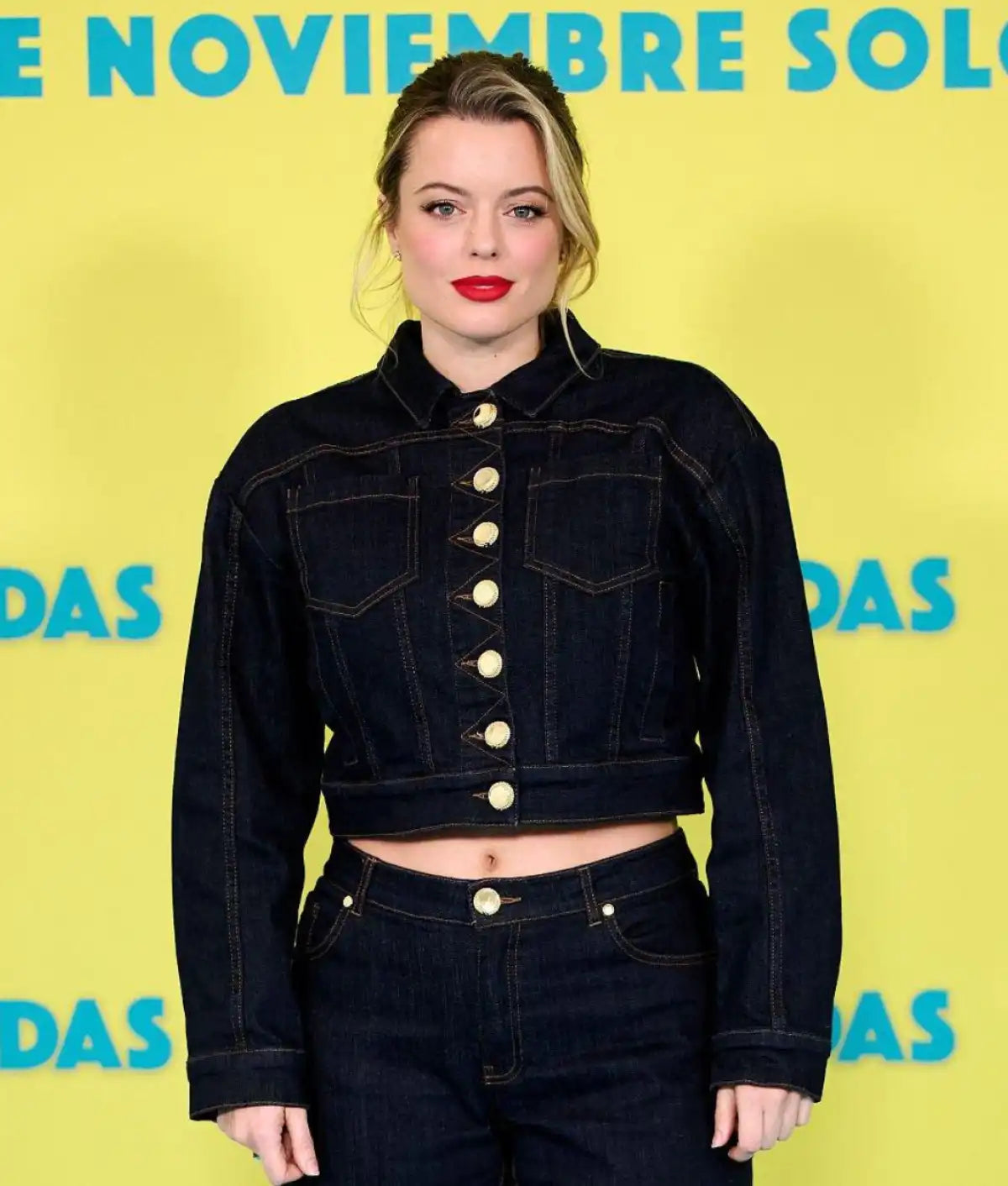 Adriana Torrebejano Coartadas Photocall Denim Jacket