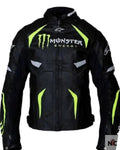Alpinestars Monster Energy Scream Motorcycle Black Leather Jacket Clanton Jacket