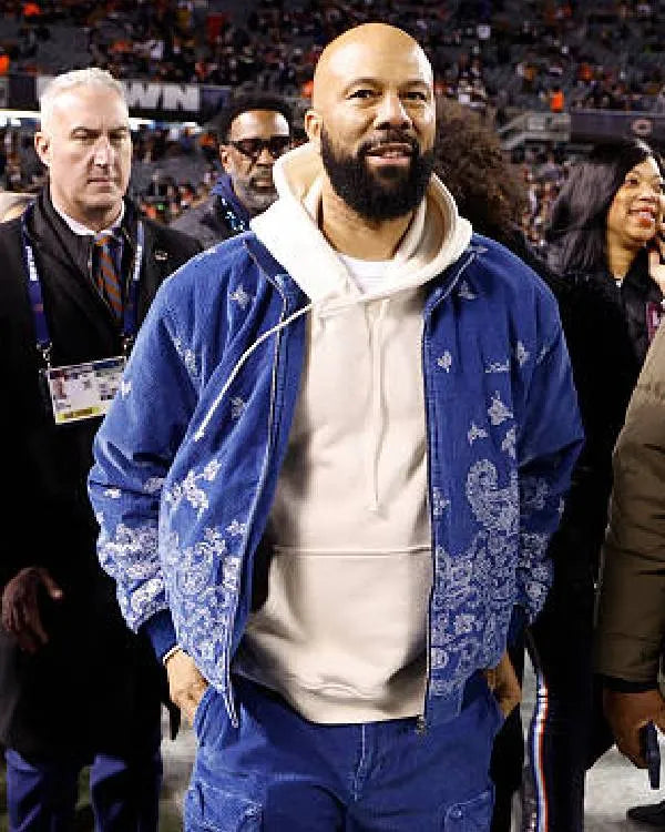American rapper Common Blue Jacket