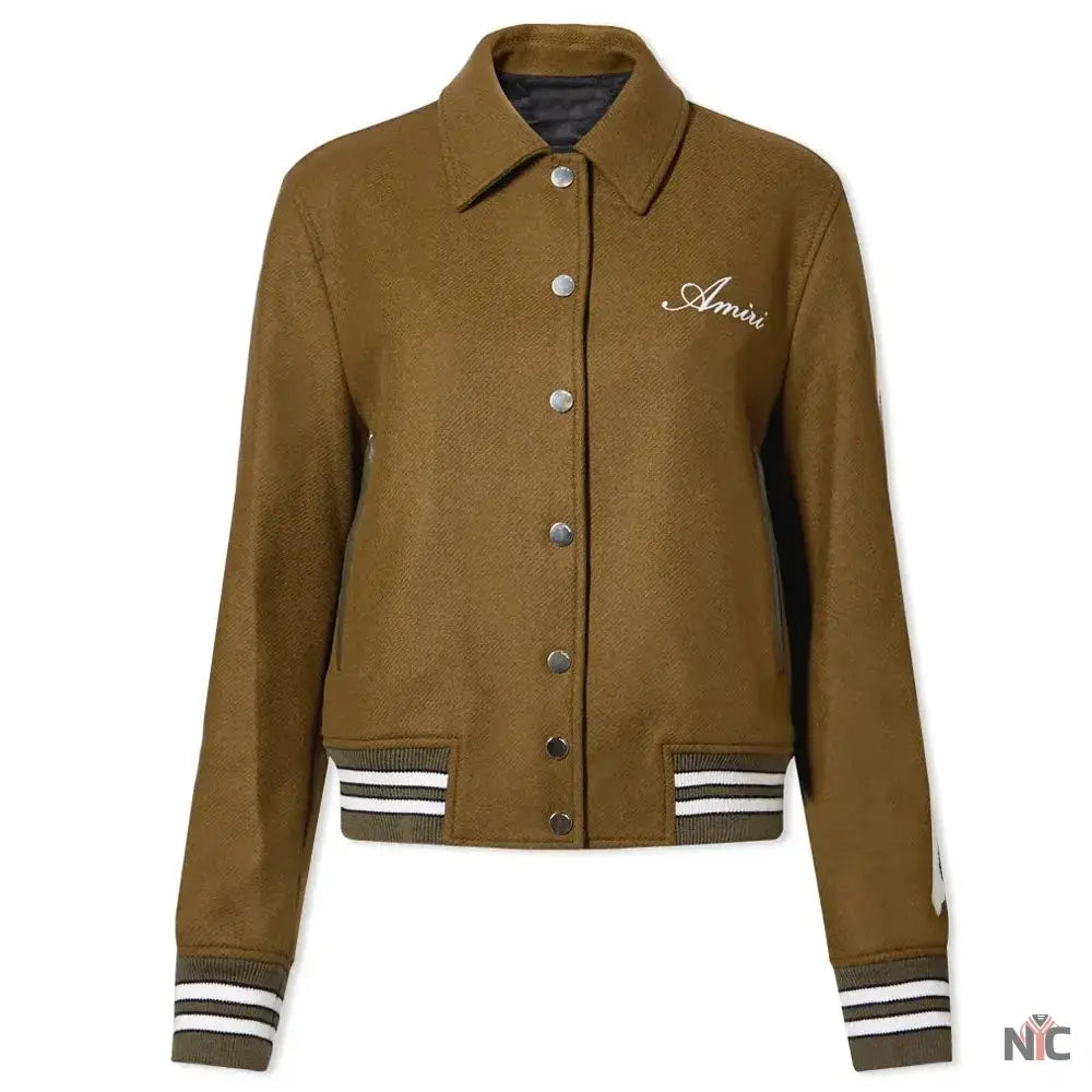 Amiri Bones Letterman Wool Jacket Clanton Jacket