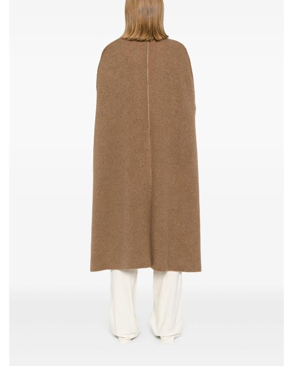 Too Much S01 Naomi Watts Brown Chain Link Knit Cape