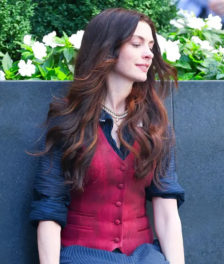 Anne Hathaway Devil Wears Prada 2 Vest