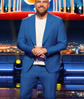 Are You Smarter Than a Celebrity Travis Kelce Blue Suit