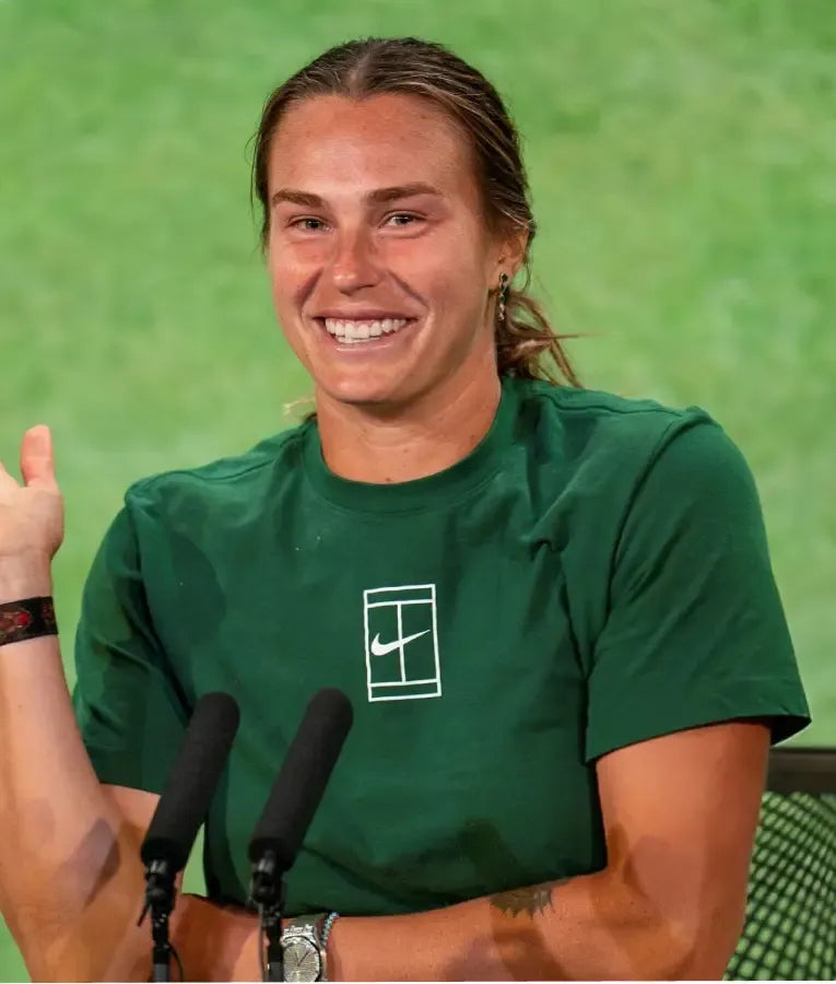 Aryna Sabalenka Wimbledon Championships 2025 Green T-shirt