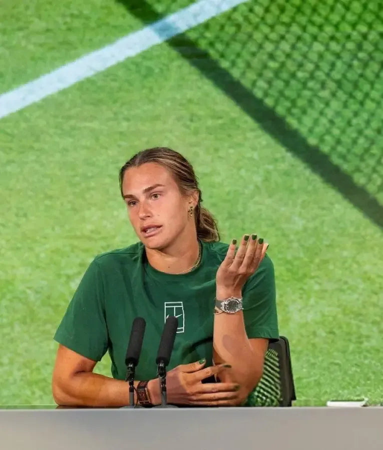 Aryna Sabalenka Wimbledon Championships 2025 Green T-shirt
