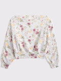 Ashley Iaconetti Real Housewives of Rhode Island Floral Print Sweatshirt