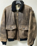 Avirex G-1 Leather Bomber Jacket Clanton Jacket