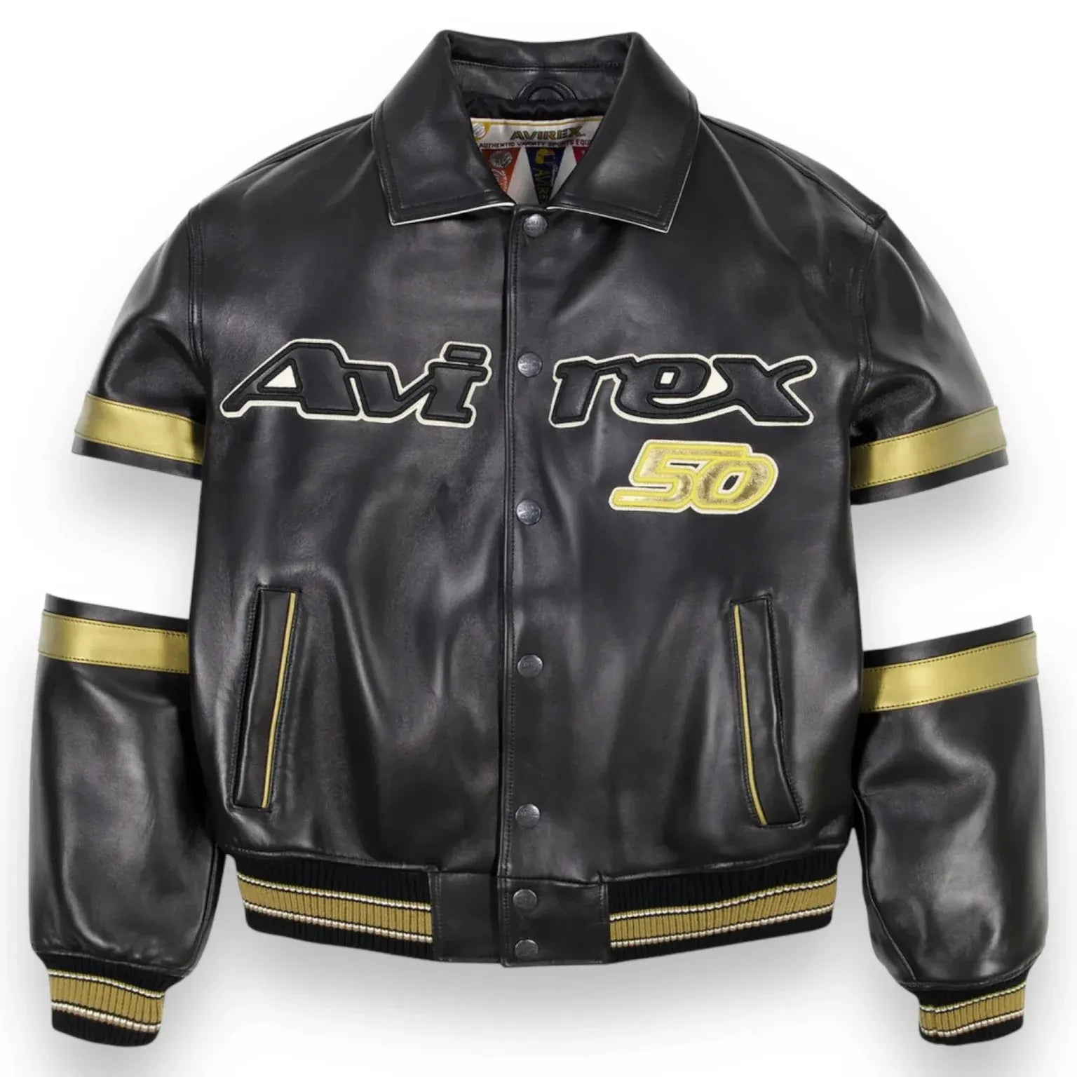 Avirex Inspired 50th Anniversary Leather Jacket