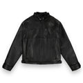 Avirex Inspired Black-out Racing Leather Jacket