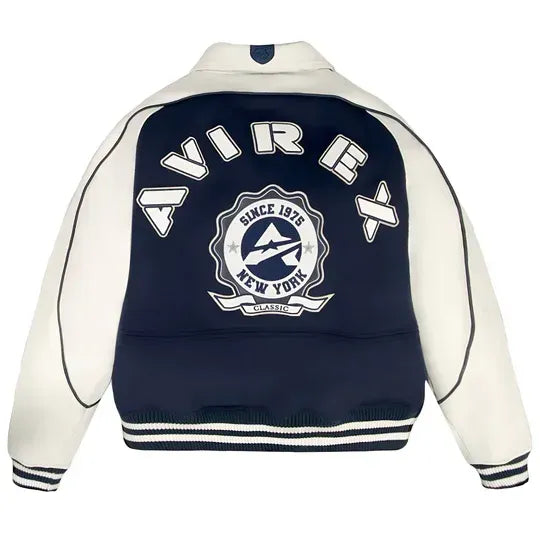 Avirex Inspired Classic Wool Leather Varsity Jacket