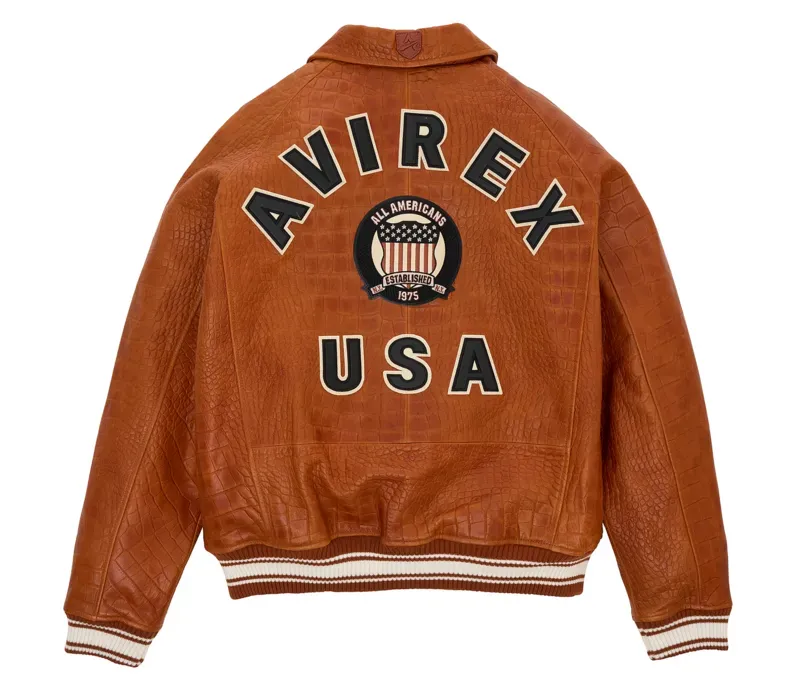 Avirex Inspired Croc Print Limited Edition Jacket