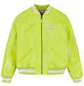 Avirex Inspired Light Green Leather Varsity Jacket