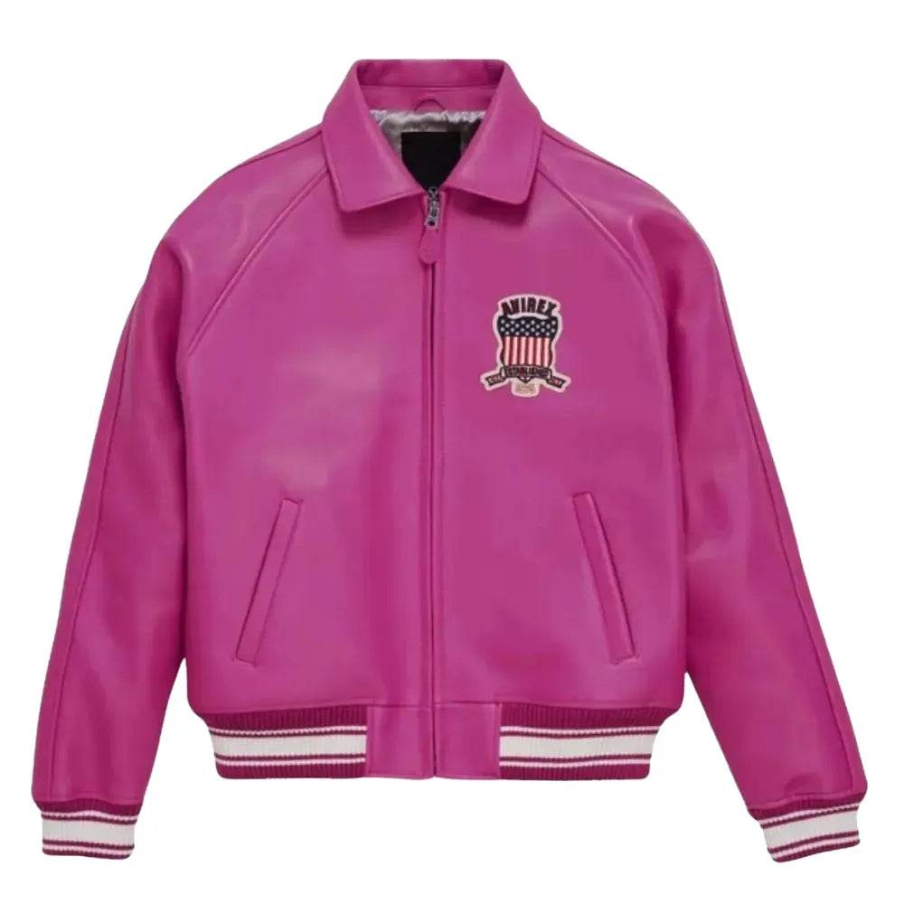 Avirex Inspired Limited Edition Icon Hot Pink Jacket