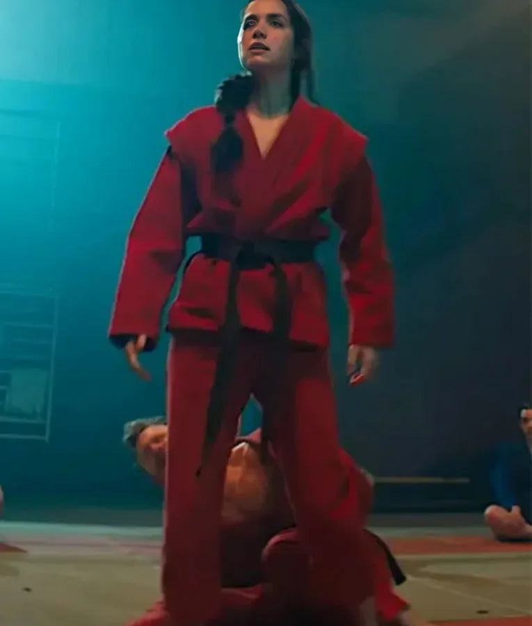 Ballerina 2025 Ana De Armas Martial Art Red Costume