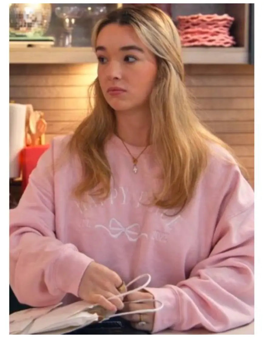 Baylen Out Loud S03 Baylen Dupree Pink Happy Place Sweater WorthVee