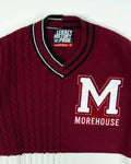 Bel-Air S04 Olly Sholotan Maroon V-Neck Sweater