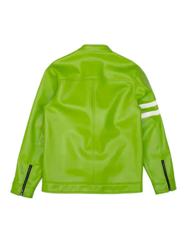 Ben 10 Cosplay Green Leather Jacket Clanton Jacket