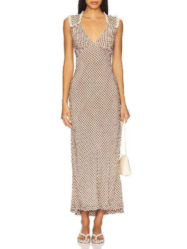 Beth Dutton Dutton Ranch S01 Gingham Check Dress WorthVee