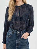 Dutton Ranch 2026 Beth Dutton Navy Dotted Blouse WorthVee
