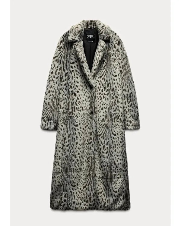 Beyond The Gates 2025 Marquita Goings Grey Leopard Print Coat