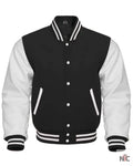 Black And White Varsity Jacket Clanton Jacket