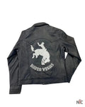 Black Ladies Leather Jacket Clanton Jacket