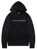Black Faith Over Fear Hoodie