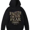 Black Faith Over Fear Hoodie
